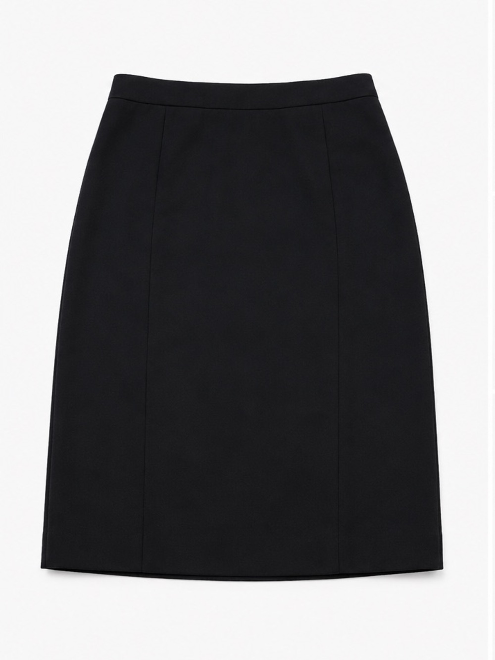 (8) Christian Dior Paris Wool Pencil Skirt Black Silk Medium Luxury Minimalist